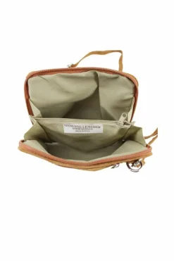 Cross-Body Bags|Handbags*Kitise Small Genuine Italian Suede Leather Zip Around Crossbody Bag Dark Green