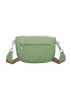 Cross-Body Bags*Kitise Small Ribon Zip Crossbody Bag With Wide Canvas Strap Beige