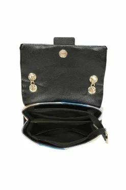 Cross-Body Bags*Kitise Small Shiny Rainbow Stripes Crossbody Bag With Chian Strap Grey
