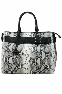 Tote Bags*SVNX Snake Skin Tote Bag Black