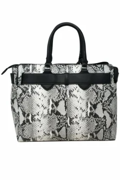 Tote Bags*SVNX Snake Skin Tote Bag Black