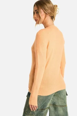 Jumpers*boohoo Soft Knit Fine Gauge Crop Jumper orange