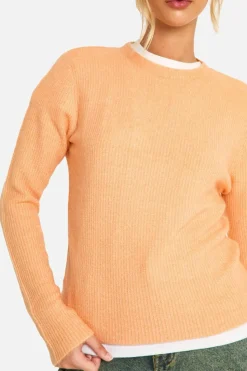 Jumpers*boohoo Soft Knit Fine Gauge Crop Jumper orange