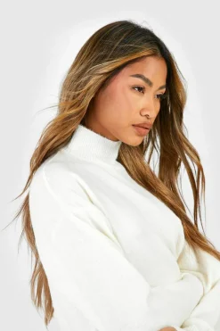 Jumper Dresses|Jumper Dresses*boohoo Soft Knit Fine Gauge Midaxi Dress ecru