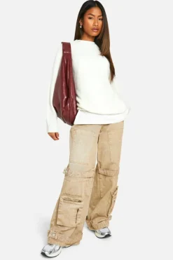 Oversized Jumpers*boohoo Soft Knit Oversized Jumper ecru