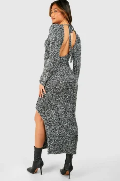 Jumper Dresses|Jumper Dresses*boohoo Soft Marl Knit Maxi Jumper Dress black