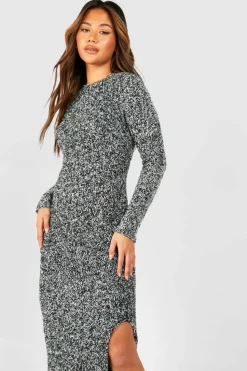 Jumper Dresses|Jumper Dresses*boohoo Soft Marl Knit Maxi Jumper Dress black