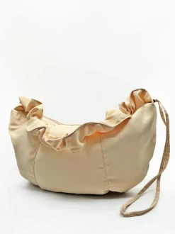 Clutch Bags*SVNX Soft Oversized Scrunchie Strap bag Off White