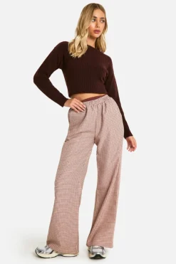 Jumpers|Jumpers & Cardigans*boohoo Soft Rib Knit Crop Jumper chocolate