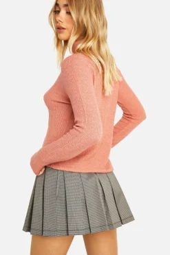 Jumpers*boohoo Soft Rib Knit Roll Neck Jumper coral
