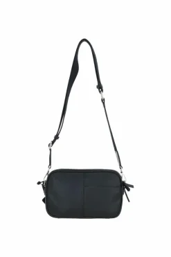 Cross-Body Bags*Ashwood Leather Sogno di Cuoio' Compact Twin Zip Crossbody Bag Black