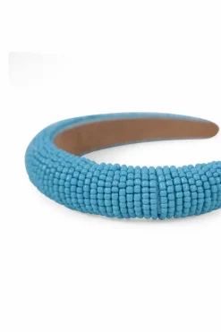 Hair Accessories*My Accessories London Solid Beaded Headband Blue