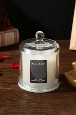 Candles & Diffusers|Candles*Living and Home Soy Wax Pear & Freesia Scented Jar Candle White