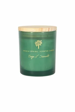 Candles & Diffusers|Candles*Nicola Spring Soy Wax Scented Candle - 130g - Sage & Seasalt Green
