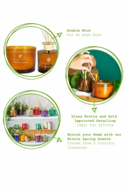 Candles & Diffusers|Candles*Nicola Spring Soy Wax Scented Candle 350g Sandalwood & Jasmine Orange