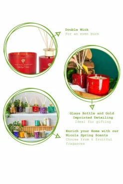 Candles & Diffusers|Candles*Nicola Spring Soy Wax Scented Candle 350g Wild Fig & Cassis Red
