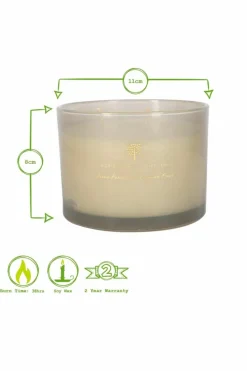 Candles & Diffusers|Candles*Nicola Spring Soy Wax Scented Candles 350g Green Pomelo & Passion Fruit Pack of 3 Grey