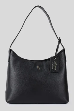 Cross-Body Bags|Handbags*Ashwood Leather Splendore di Milano' Real Leather Hobo Shoulder Bag Black