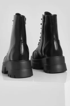 Chunky Boots|Biker Boots*boohoo Split Sole Chunky Hiker Boots black