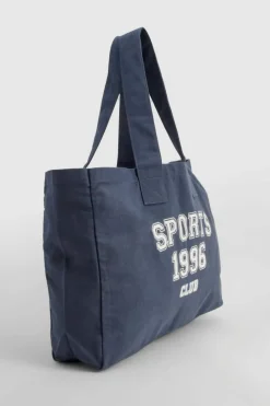 Handbags|Tote Bags*boohoo Sports Club Slogan Tote Bag navy