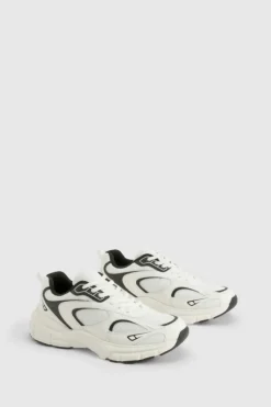 Trainers*boohoo Sports Panelled Chunky Trainers black
