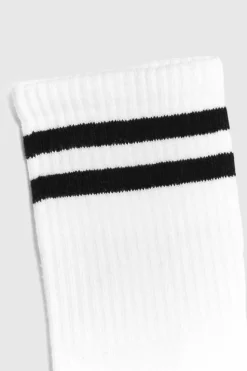 Tights & Socks|Tights & Socks*boohoo Sports Stripe Ankle Socks white