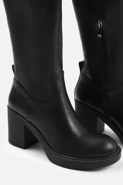 All Boots|Boots*Where's That From Spruce' Knee High Boot With Side Zip Black