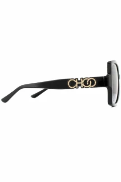 Sunglasses*Jimmy Choo Square Dark Grey Gradient SAMMI/G/S Sunglasses Black