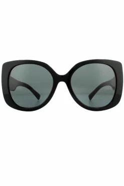 Sunglasses*Versace Square Dark Grey Sunglasses Black