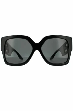 Sunglasses*Versace Square Dark Grey Sunglasses Black