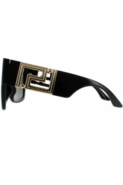 Sunglasses*Versace Square Dark Grey Sunglasses Black