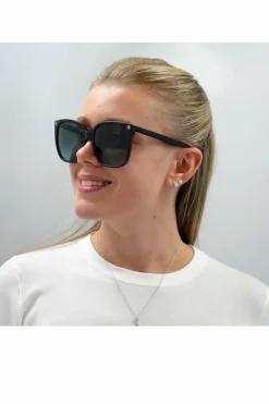 Sunglasses*Gucci Square Grey Gradient Sunglasses Black