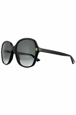 Sunglasses*Gucci Square Grey Gradient Sunglasses Black