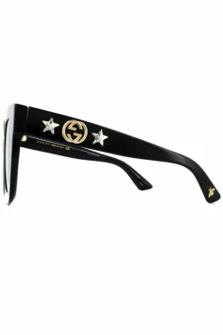 Sunglasses*Gucci Square Grey Gradient Sunglasses Black