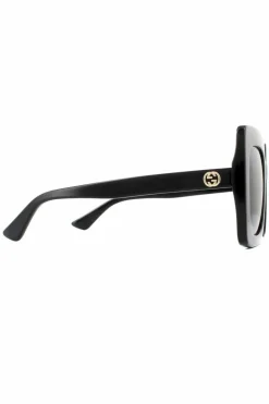 Sunglasses*Gucci Square Grey Gradient Sunglasses Black