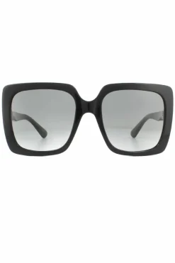 Sunglasses*Gucci Square Grey Gradient Sunglasses Black