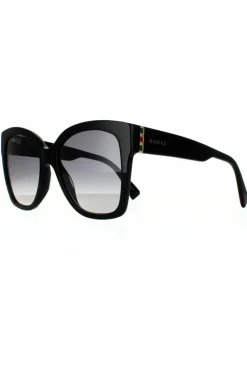 Sunglasses*Gucci Square Grey Gradient Sunglasses Black
