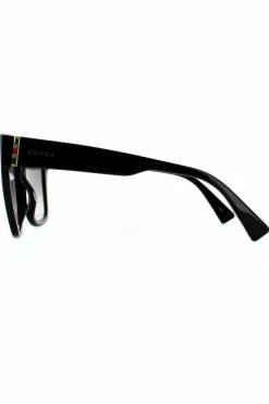 Sunglasses*Gucci Square Grey Gradient Sunglasses Black