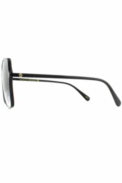 Sunglasses*Gucci Square Grey Gradient Sunglasses Black
