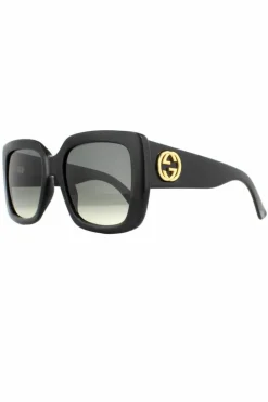 Sunglasses*Gucci Square Grey Gradient Sunglasses GG0141SN Black