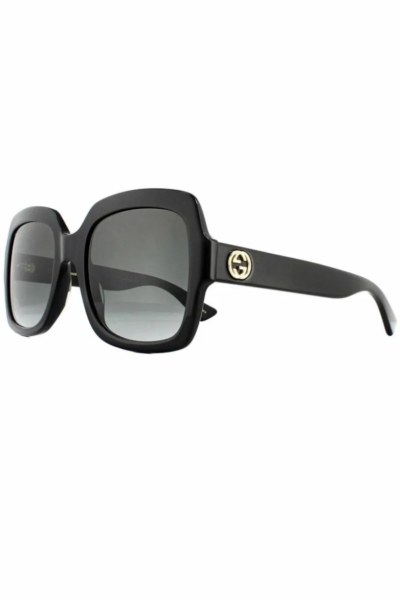 Sunglasses*Gucci Square Grey Gradient Sunglasses GG0036SN Black