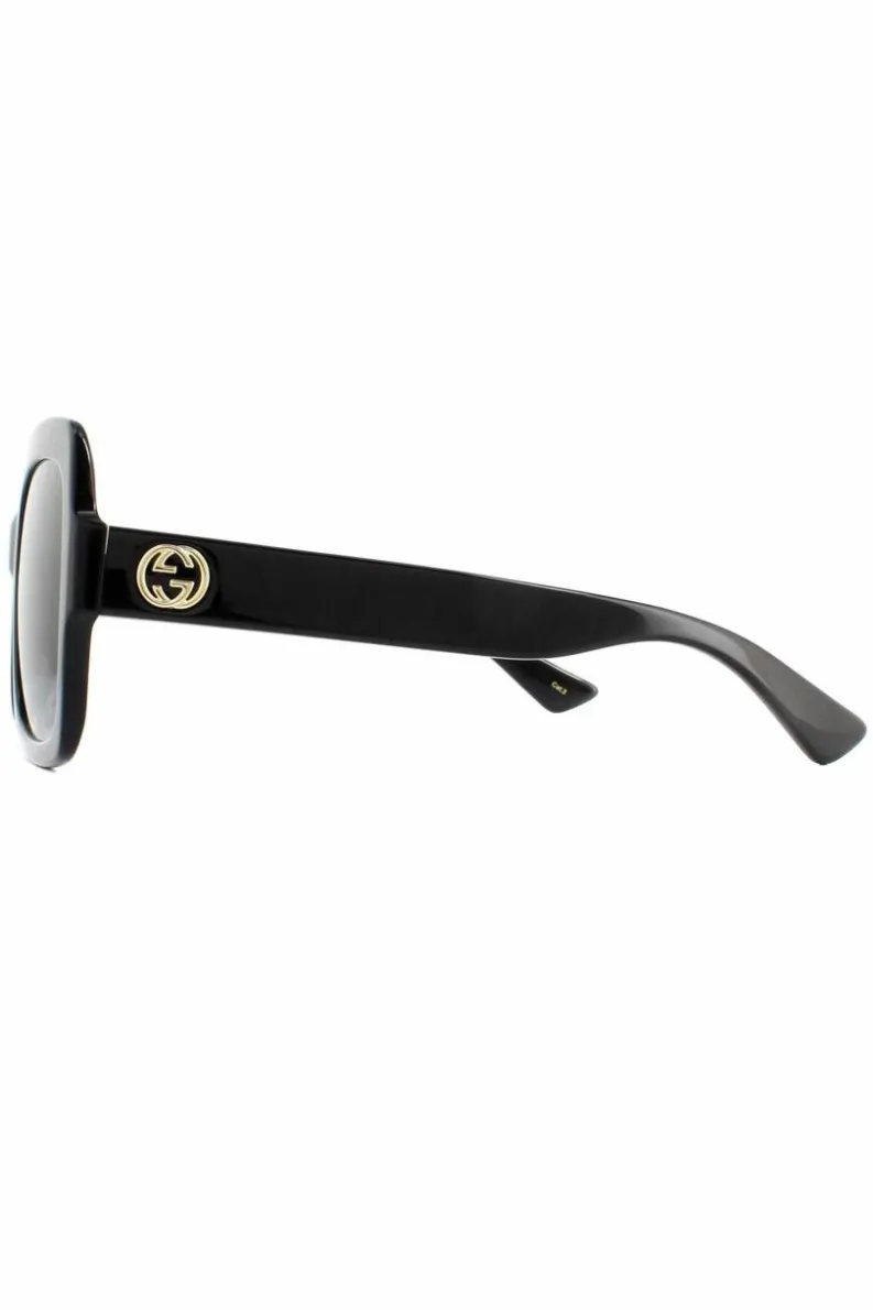 Sunglasses*Gucci Square Grey Gradient Sunglasses GG0036SN Black