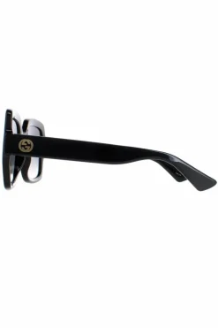 Sunglasses*Gucci Square Grey Gradient Polarized GG1337S Black