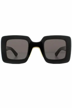 Sunglasses*Gucci Square Grey Sunglasses Black