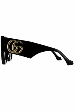 Sunglasses*Gucci Square Grey Sunglasses Black