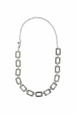 Belts*My Accessories London Square Chain Link Belt Silver