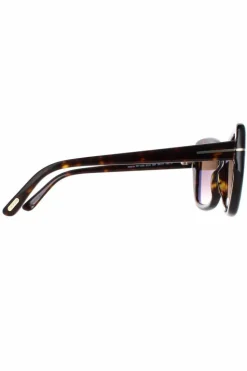 Sunglasses*Tom Ford Square Dark Havana Gradient Maeve FT1008 Brown
