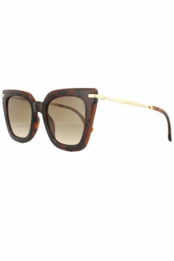 Sunglasses*Jimmy Choo Square Glitter Havana Gradient Sunglasses Brown