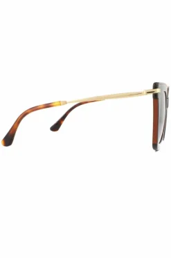 Sunglasses*Jimmy Choo Square Glitter Havana Gradient Sunglasses Brown
