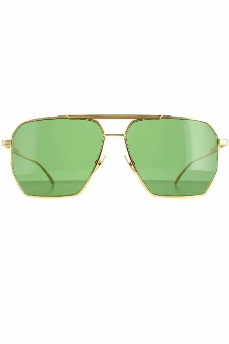 Sunglasses*Bottega Veneta Square Green BV1012S Gold